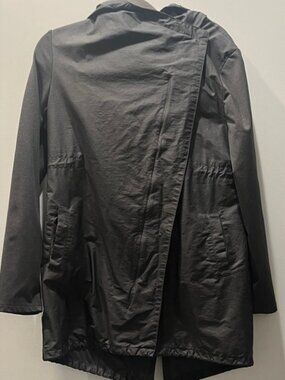 Mondetta Women's Charcoal Trench Coat Mixed Media